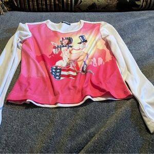 Vintage 90s Roughrider by Circle T Cowgirl Graphic Western Shirt - M